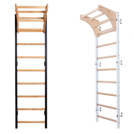 Wall Bars BenchK 711B - 711W με ξύλινη μπάρα έλξης